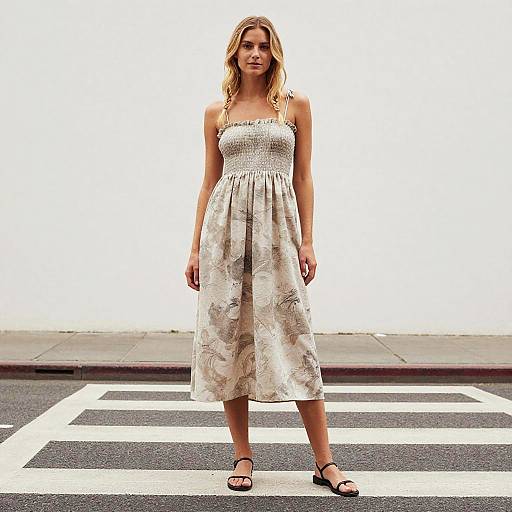 Minimalist Bohemian Fashion in City