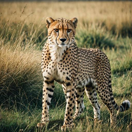 Majestic Cheetah in Grasslands