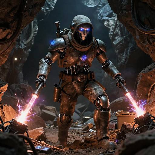 Cybernetic Archaeologist with Plasma Torches