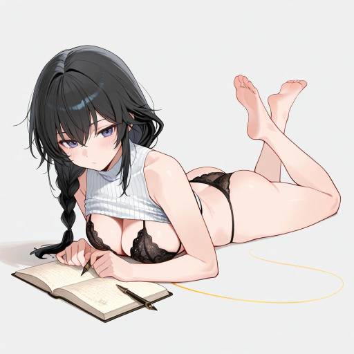 Sultry Beauty Writing in a Journal Sultry Beauty Writing in a Journal