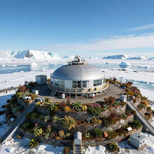 HDR Bird’s-Eye View of Arctic Station
