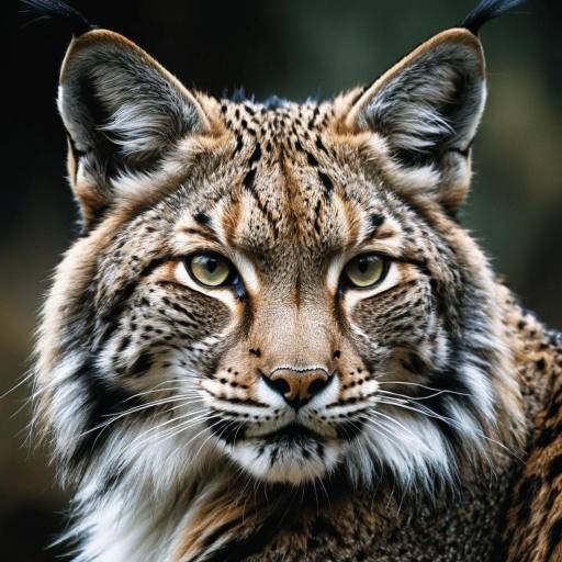 Close-up Portrait of Tibetan Lynx Close-up Portrait of Tibetan Lynx