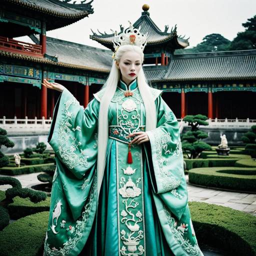 Albino Empress in Jade Garden Wonderland