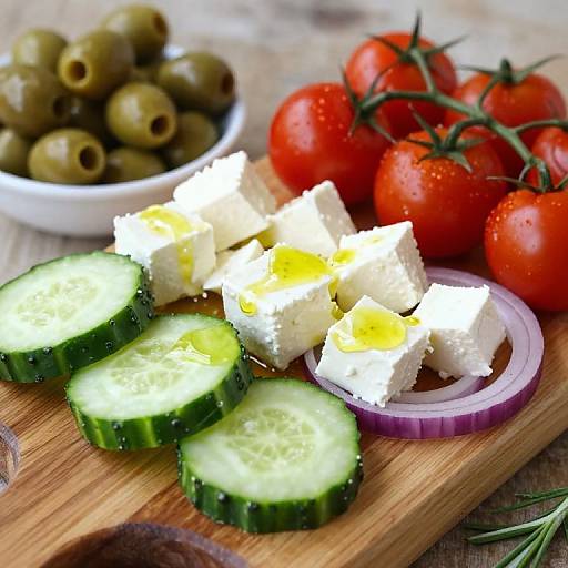 Rustic Mediterranean Salad Ingredients