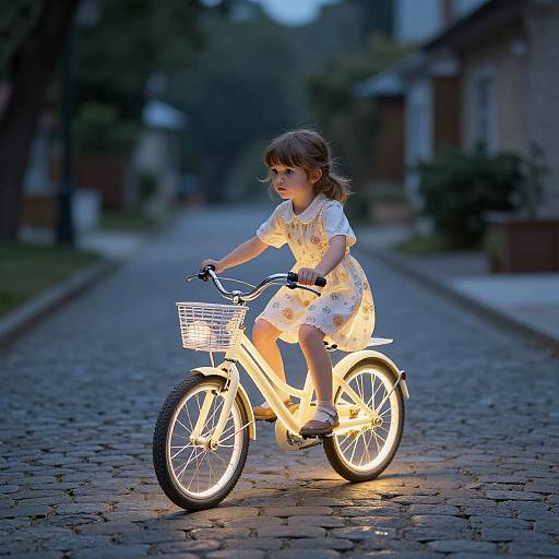 Whimsical Bicycle of Radiant Light