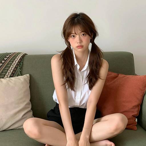 Casual Portrait of a Young Woman