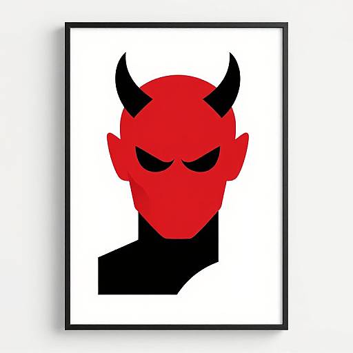 Neo-Minimalist Animal Print Devil