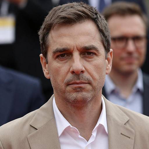 Serious Portrait of a Middle-Aged Man