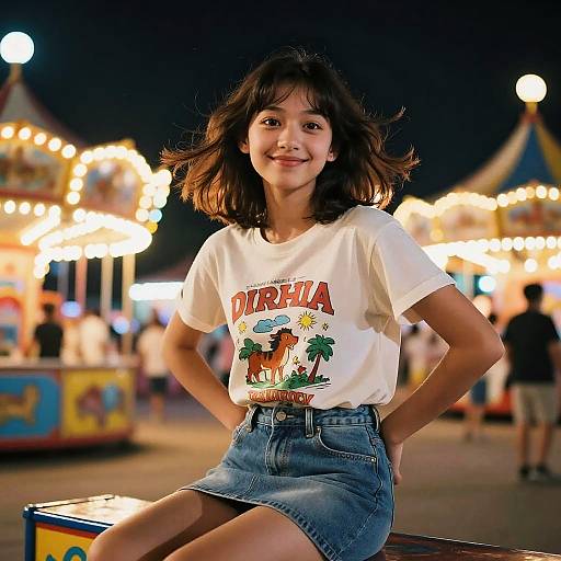 Hyperrealistic Carnival Portrait Girl