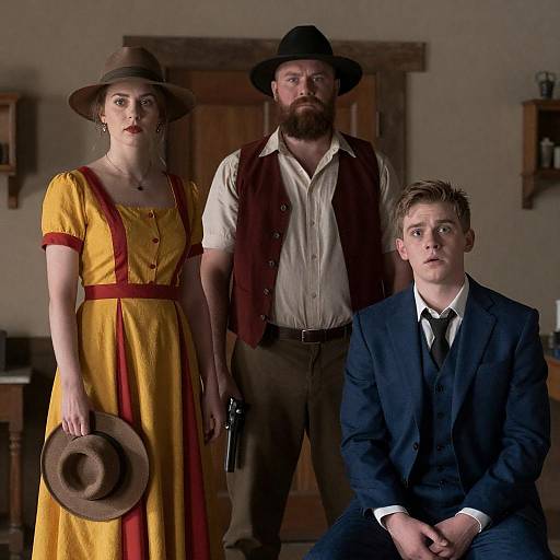 Dynamic Trio in Rustic Setting