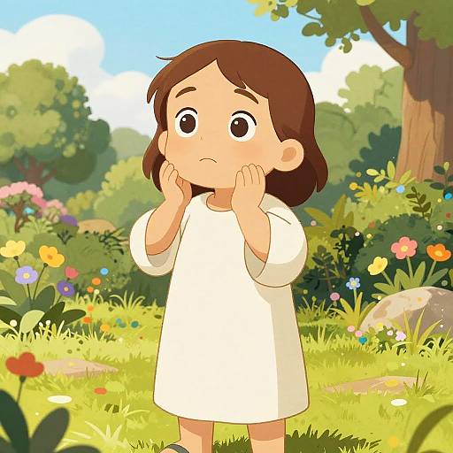 Inquisitive Child Jesus in Gethsemane