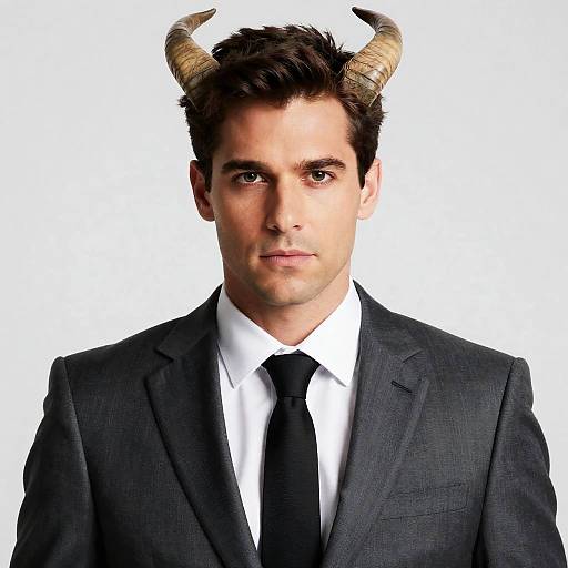 Close-Up of Lucifer in Suit