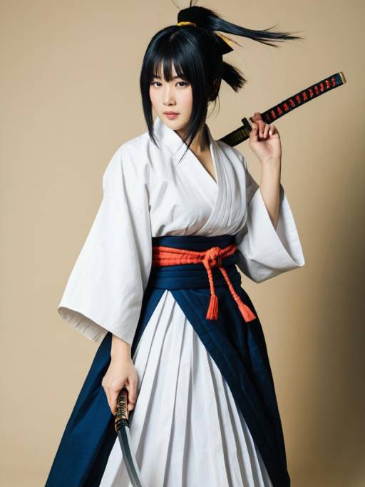 Woman Cosplaying as Shiki from Samurai Shodown
