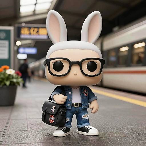 Ultra-Realistic Funko Pop Bunny Style