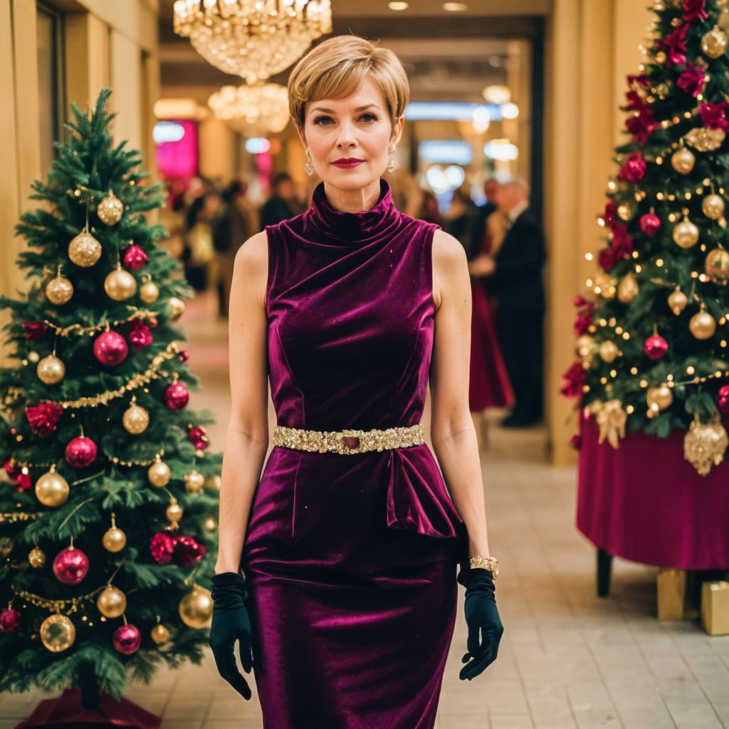 Elegant Holiday Chic in Town Plaza