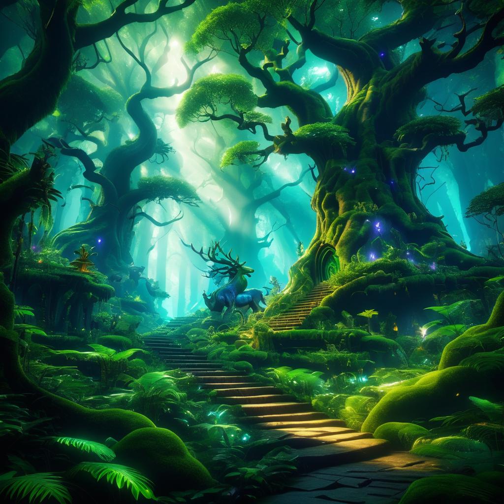 Enchanted Forest of Mythical Creatures