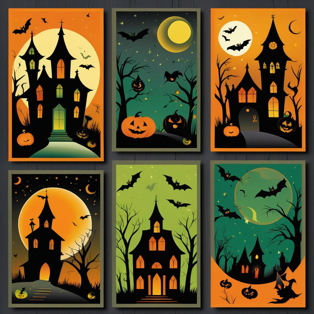 Vintage Halloween Characters Trading Card Series