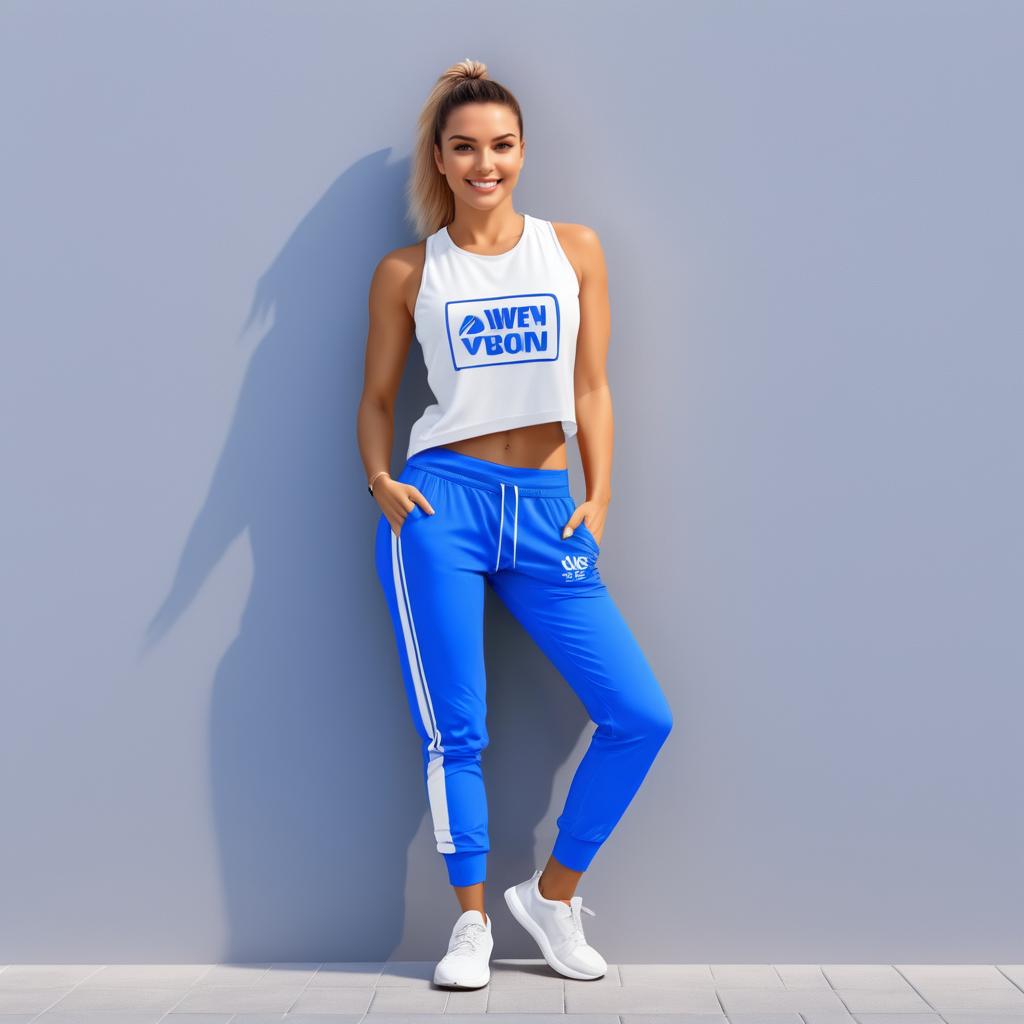 Sporty Woman Portrait for E-commerce Display