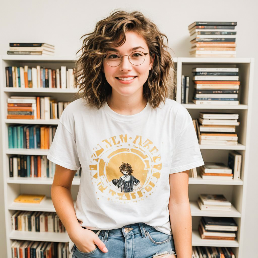 Casual Teen Librarian Photo Shoot