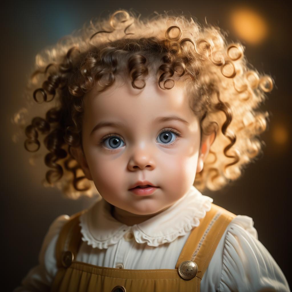 Whimsical Toddler Portrait in Soft Light