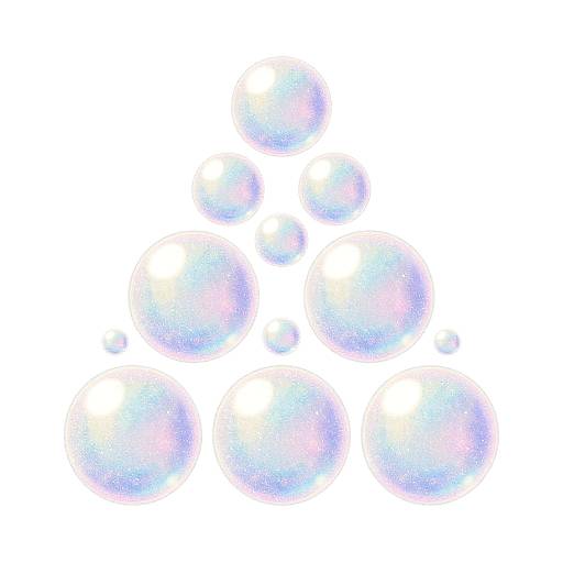 Irregular Shimmering Bubbles Fabric Design