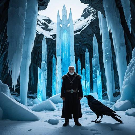 Elder Druid in a Frosty Crystal Realm