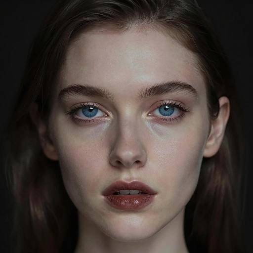 Striking Portrait of a Woman in Shadow