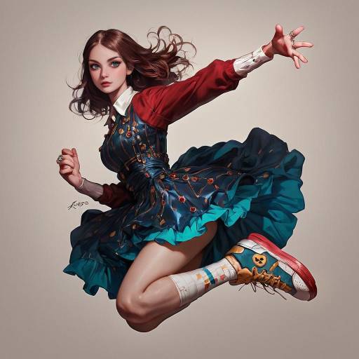 Charming Young Lady in Fashionable Attire Charming Young Lady in Fashionable Attire