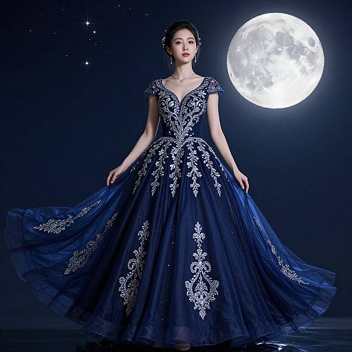 Cher Moonlit Opera Dress Portrait