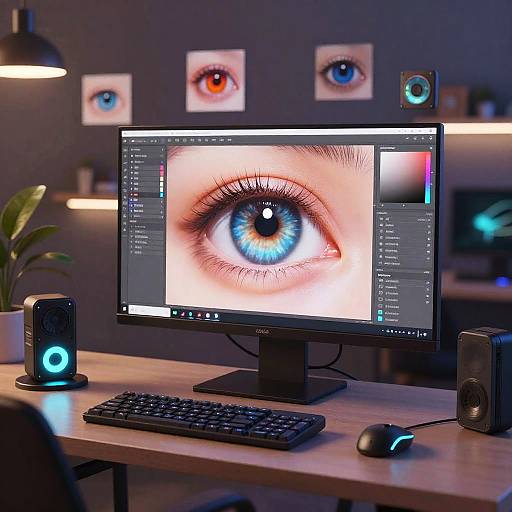 Digital Eye Color Art in AR