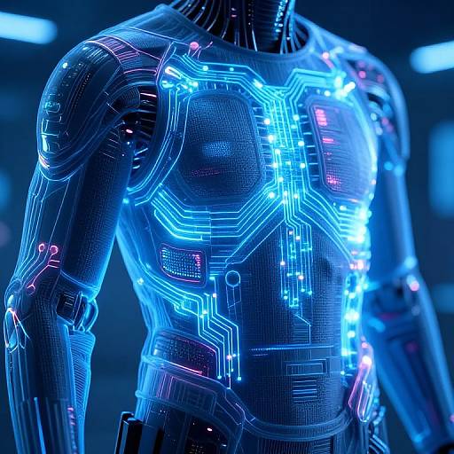 Cybernetic AI X-Ray Clothing Glow