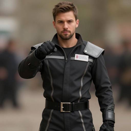 Realistic Male in Branded Costume