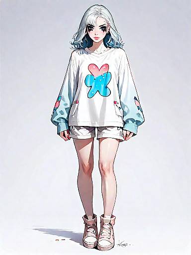 Realistic Woman in Cozy Loungewear