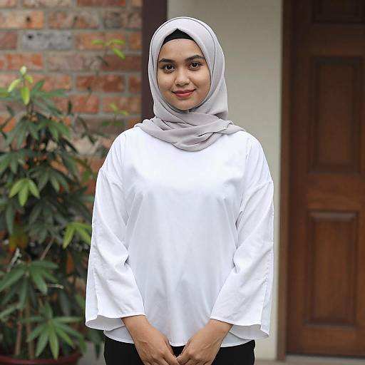 Portrait of Young Woman in Hijab