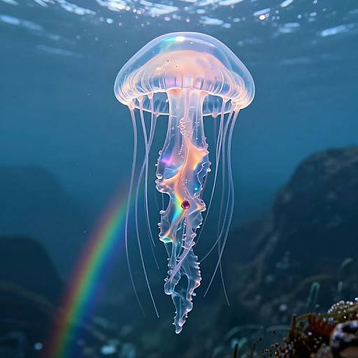 Colossal Liquid Glass Jellyfish