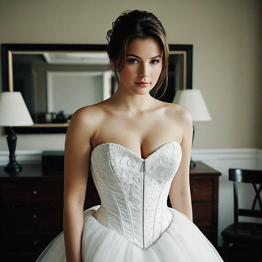 Elegant Bridal Corset Dress Showcase