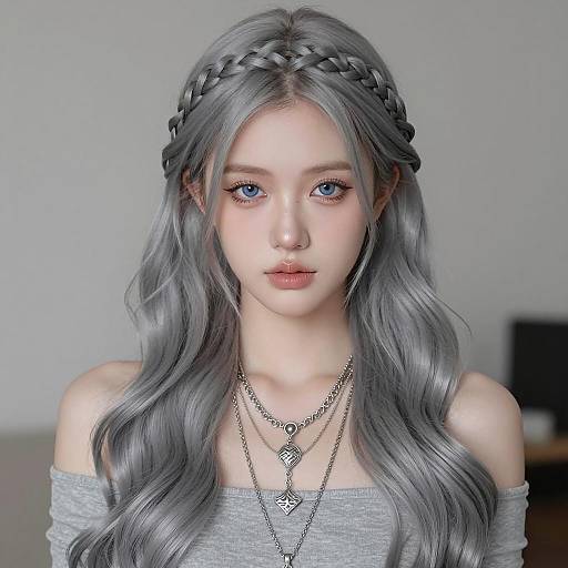 Elegant Portrait of a Woman with Braid