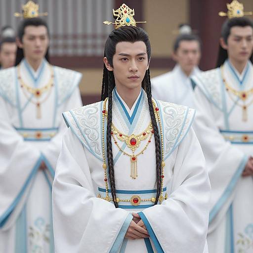 Elegance in Traditional Asian Royal Attire