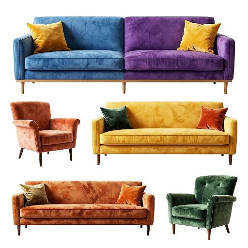 Art Deco Sofa Designs Inspired by Miró