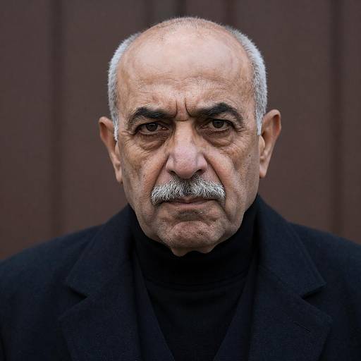 Intense Portrait of Middle Eastern Elder