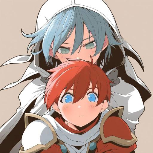 Illustration of Adol christin, ys in the style of Zannen na hito