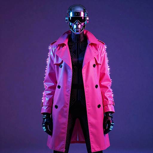 Holographic Cyberpunk Trickster Halloween Look