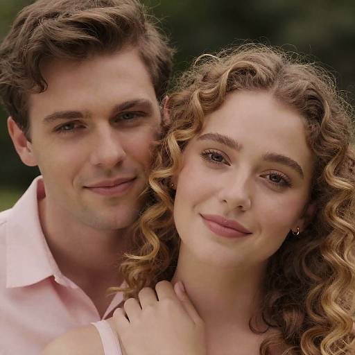 Intimate Close-Up of a Couple