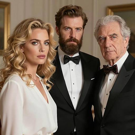 Candid Portrait of Three Individuals Together