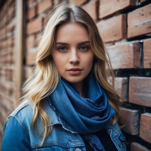 Moody Close-Up Portrait of Young Woman