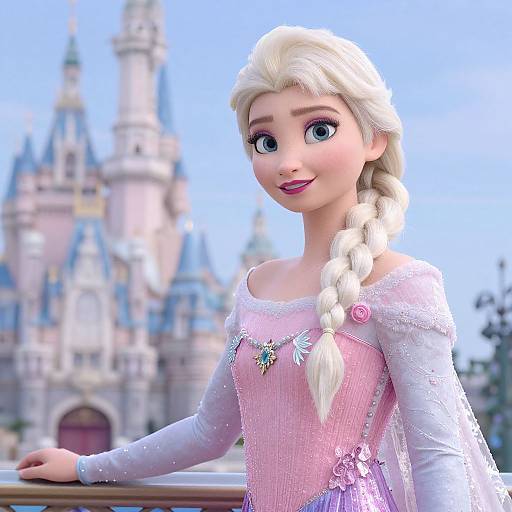 Elsa in Pink Dress by Castle