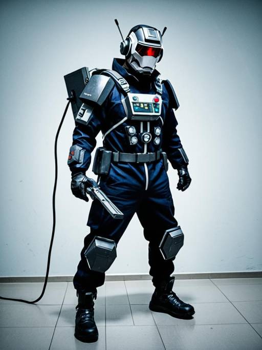Photorealistic Man in Operation Game Costume