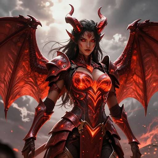 Fierce Female Demon Warrior