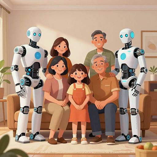 AI-Enhanced Multi-Generational Family Portrait