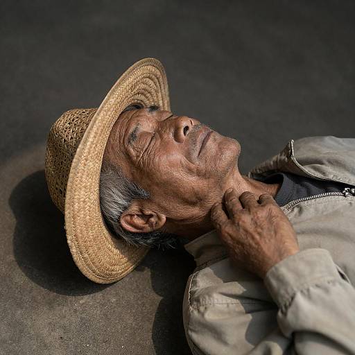 Resting Elder in Sunlit Shadow